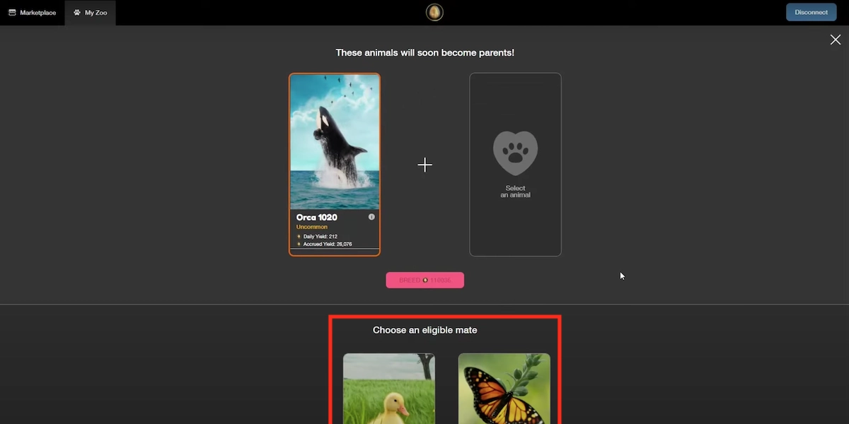 choose mate for breeding in cryptozoo my zoo
